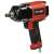 Einhell TC-PW 610 pneumatic impact wrench, red and black, angled view