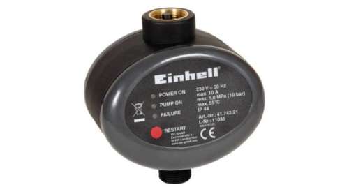Presostat Einhell pentru pompe de grădină, 230V, 10A, 10 bar, 55°C