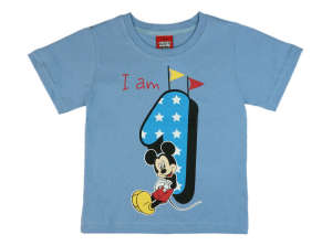 Disney Mickey szülinapos kisfiú póló 1 éves - 86-os méret 31510334 Gyerek pólók - Kisfiú