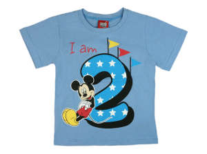 Disney Mickey szülinapos kisfiú póló 2 éves - 92-es méret 31512720 Gyerek póló
