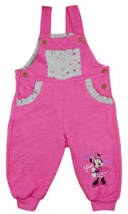 Disney Minnie szívecskés lányka kertésznadrág - 98-as méret 31510061 Gyerek nadrág, leggings