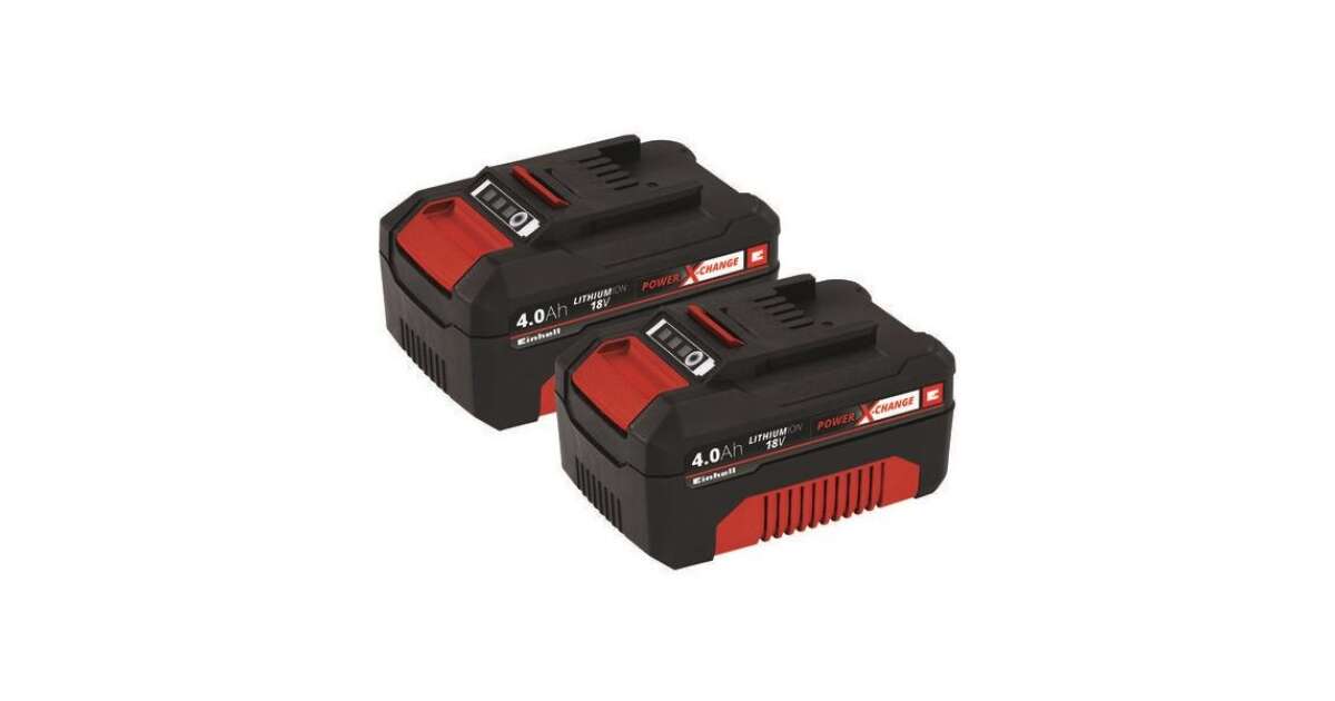 Einhell Power-X-Change Twinpack 4,0Ah Battery (2 pcs)