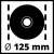 Einhell TE-AG 125 CE angle grinder disc size 125mm