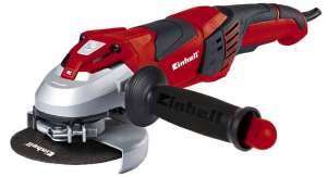 Einhell TE-AG 125 CE 1100W Winkelschleifer, rot und schwarz, mit Schleifscheibe - Einhell
