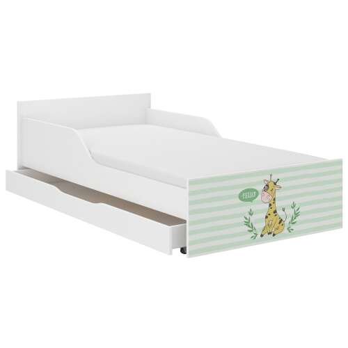 PUFI ifjúsági ágy ajándék matraccal 160x80 cm, ágyneműtartó nélkül   - zsiráf