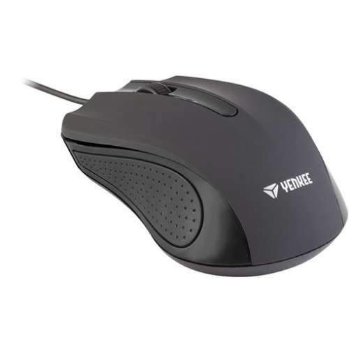 YENKEE YMS 1015BK wired mouse, black, 3 button, 1000 DPI