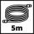 5m air hose, part of the Einhell 3-piece compressor set