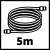 5m air hose, part of the Einhell 3-piece compressor set