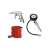 Einhell 3-piece compressor set, includes air blower, tire inflator, and 5m hose
