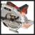 Einhell TE-CS 190/1 circular saw, close-up of blade and dust extraction