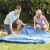 Couple setting up Intex metal frame pool