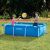Family playing in Intex rectangular metal frame pool