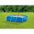 Intex 260x160x65cm metal frame pool, blue, rectangular, in a garden setting