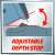 Adjustable depth stop feature on Einhell GC-CS 85 E Chainsaw Sharpener