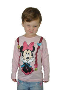 Disney hosszú ujjú Felső - Minnie #rózsaszín 31491678 "Minnie"  Gyerek pulóverek, kardigánok
