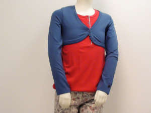 Blue girls bolero with buttons, Gombos Boleró #kék - Kids' Sweater & Cardigan