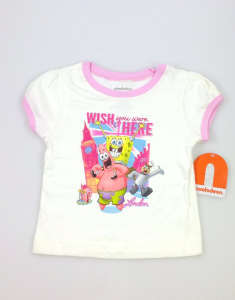 Nickelodeon lány Póló - Spongyabob #fehér-rózsaszín 31492388 Gyerek póló - 2 - 3 év