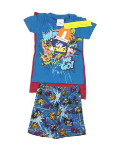 Nickelodeon fiú Pizsama - Spongyabob #kék-bordó 31492449 Gyerek pizsama, hálóing