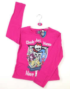 Lány Hosszú ujjú Póló - Monster High #rózsaszín 31492491 Gyerek hosszú ujjú pólók - Pamut - Monster High