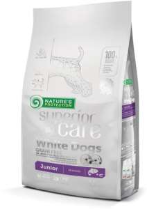 Nature's Protection Superior Care - White Dogs Junior Grain Free Small & Mini Salmon 1.5 kg 31493544 Kutyaeledel
