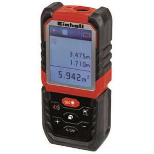 Einhell TE-LD 60 Laser-Entfernungsmesser, rot und schwarz, mit Display, das Messwerte anzeigt - Einhell