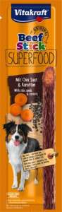 Vitakraft Beef Stick Superfood Hundesnack mit Chiasamen und Karotten, 25g - Viehzucht