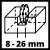 Einhell TH-MA 1300 wall chaser 8-26 mm groove width