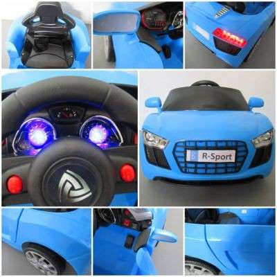 Elektromos beülős sport autó gyerekeknek, RG-AA4, kék 31510549