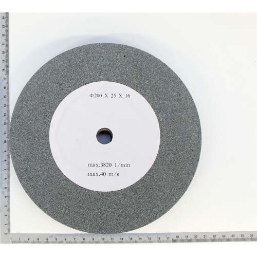 Disc de rectificat Scheppach 200x25x16, granulație 60