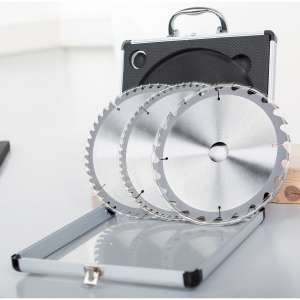 Set kružnih pila Scheppach, 3 kom., 210 mm, u koferu - Scheppach