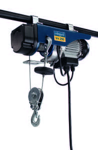 Scheppach HRS 250 macara electrică cu cablu de sârmă, capacitate de 250 kg - Scheppach
