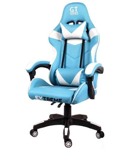 Extreme GT Gamer szék nyak-és derékpárnával #kék-fehér 31499462