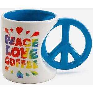 BigMouth Inc. Peace Love Coffee Mug with Peace Sign Handle - Mug