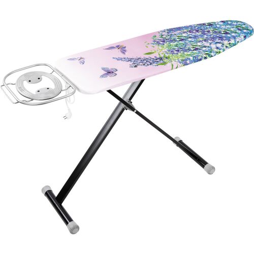 Lamart LT8001 Ironing Board 125x42 cm with floral pattern