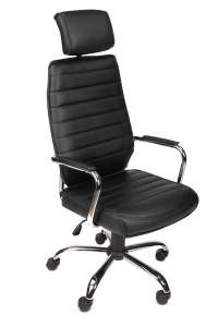 Fémlábas Irodai Forgószék párnázott karfával #fekete