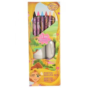 Disney Tangled coloring roll and crayon set packaging - Activity Book, Coloring