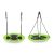 Ecotoys green nest swing, two angle view