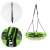 Close-up of Ecotoys Fun steel frame nest swing 100cm green ropes and attachment