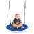 Child sitting on Ecotoys Fun 100cm blue nest swing