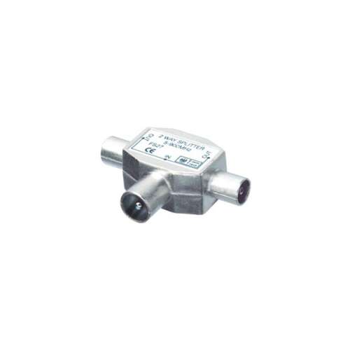 Somogyi FS 28X coaxial splitter, 1 input, 2 outputs, metal