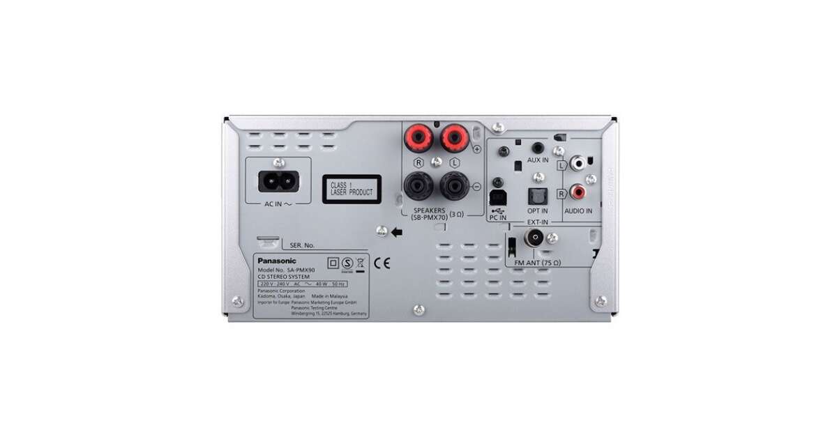 Panasonic SC-PMX90EG-S Hi-Res Audio silver - black micro hifi Panasonic SC-PMX90EG-S Hi-Res Audio silver - black micro hifi