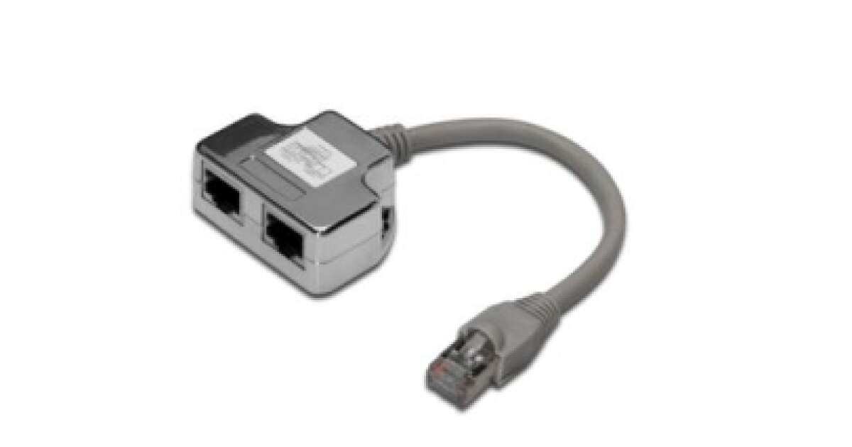 DIGITUS CAT5e árnyékolt RJ45/RJ45 lengő Y elosztó | Pepita.hu