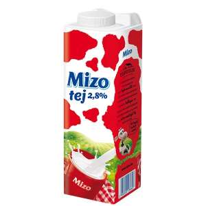 Mizo 2.8% semi-skimmed milk, 1 liter UHT carton - Dairy Product