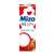 Mizo 2.8% semi-skimmed milk, 1 liter UHT carton, with croissant and cereal