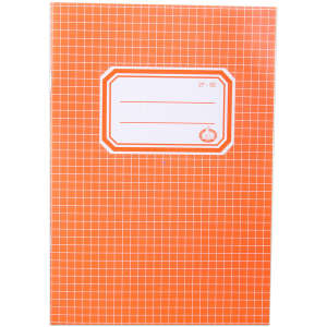 Orange A5 squared notebook, Silverball brand - Notebook
