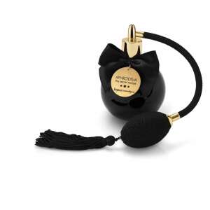 Bijoux Aphrodisia The Secret Recipe Body Mist, black bottle with gold accents and black tassel - Perfume for women