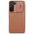 Nillkin Qin Pro Leather Case for Samsung Galaxy S22 Plus, Brown, Camera Protection