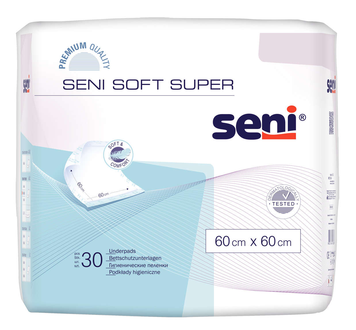 E-shop Seni Soft Super hygenické podložky pre dospelých 60x60 (30kus)