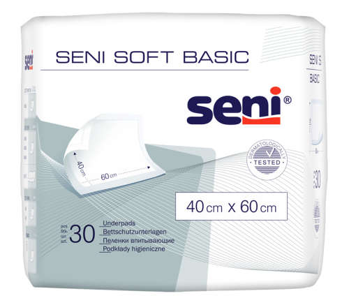 Benzi de Protectie pentru Adulti si de uz universal Seni Soft Basic 40x60cm (30buc)