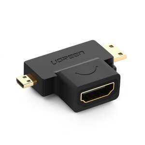 UGREEN 20144 HDMI adapter, Micro HDMI-ről HDMI-re, Mini HDMI-ről HDMI-re - HDMI kábel
